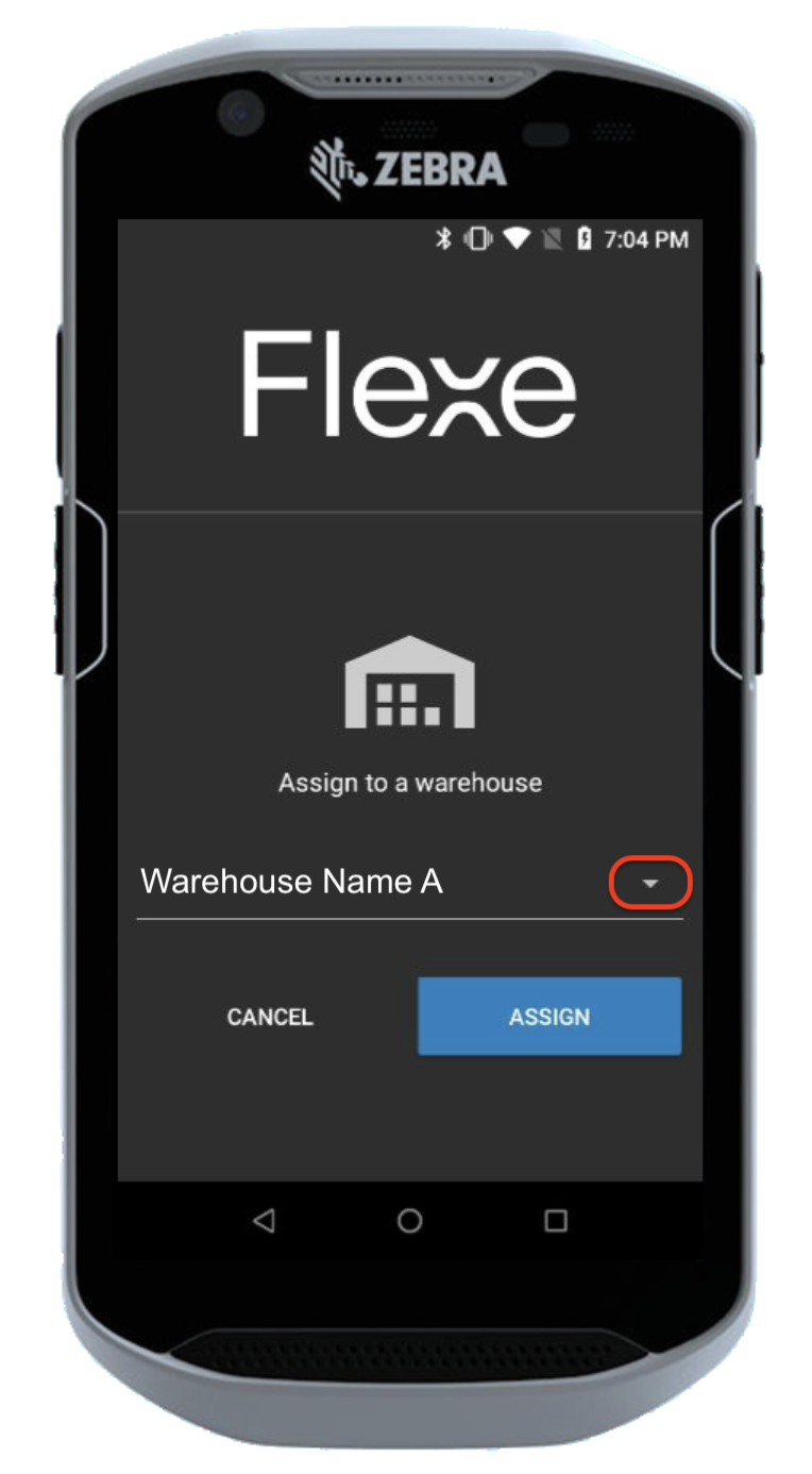 MobileDeviceSetup_AssignAWarehouseScreen.png