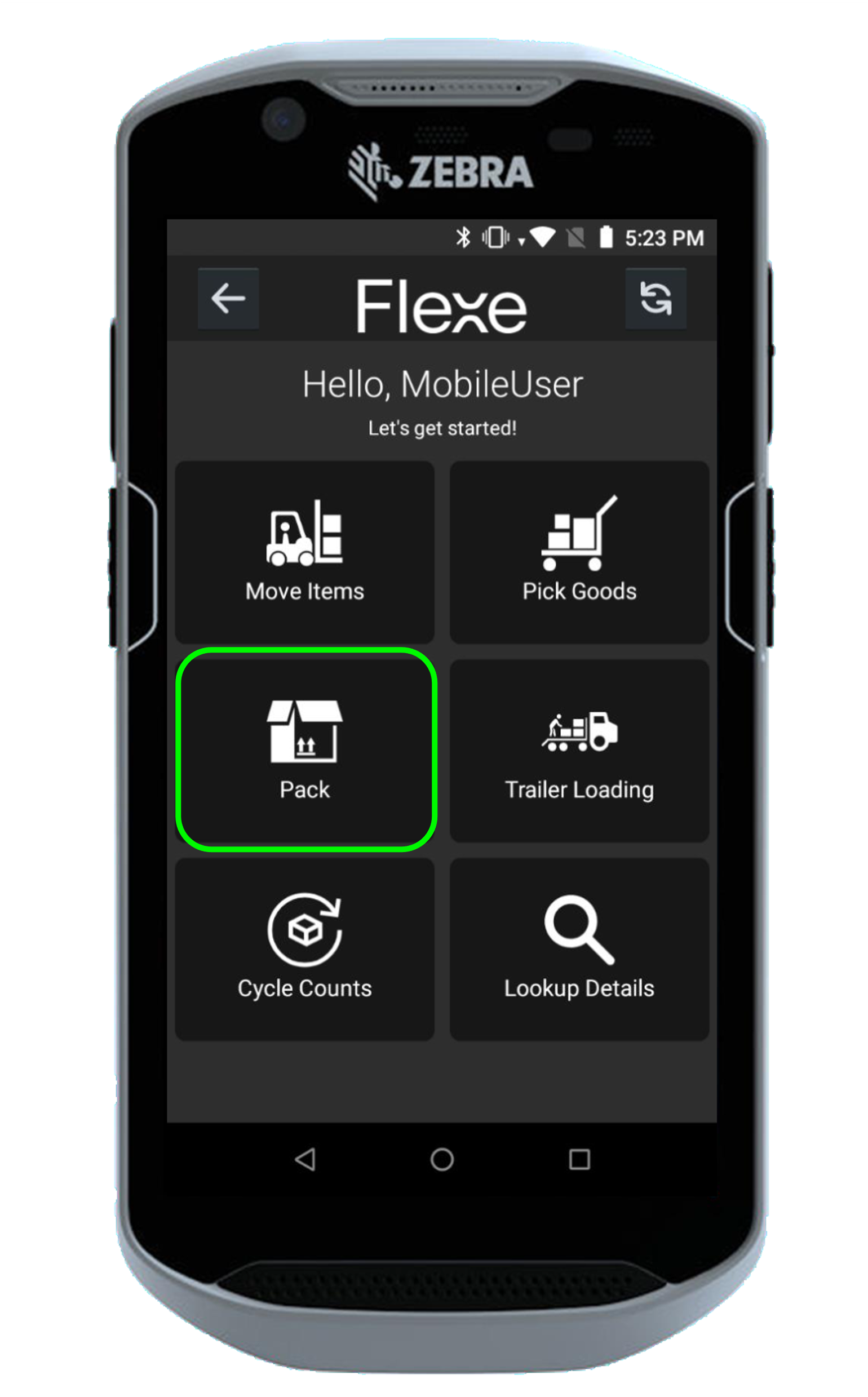 TrailerLoading_MobileWorkflow_SelectPackfromHomeScreen.png