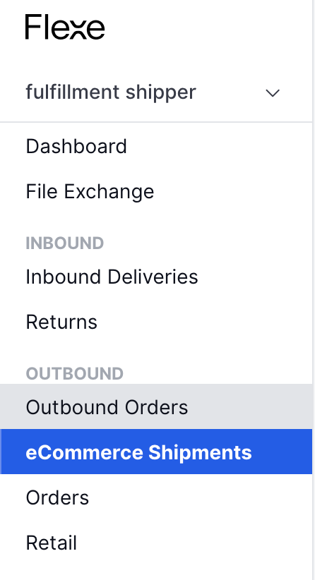 TransitTimeRateShopping_SubmittingOrdersManually_SelecteCommerceShipmentsFromMenu.png