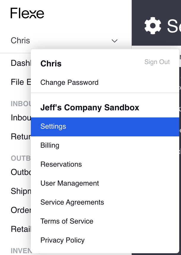 ManagingCarrierAccountSettings_CreateCarrierAccountOpenSettingsfromMenu.png